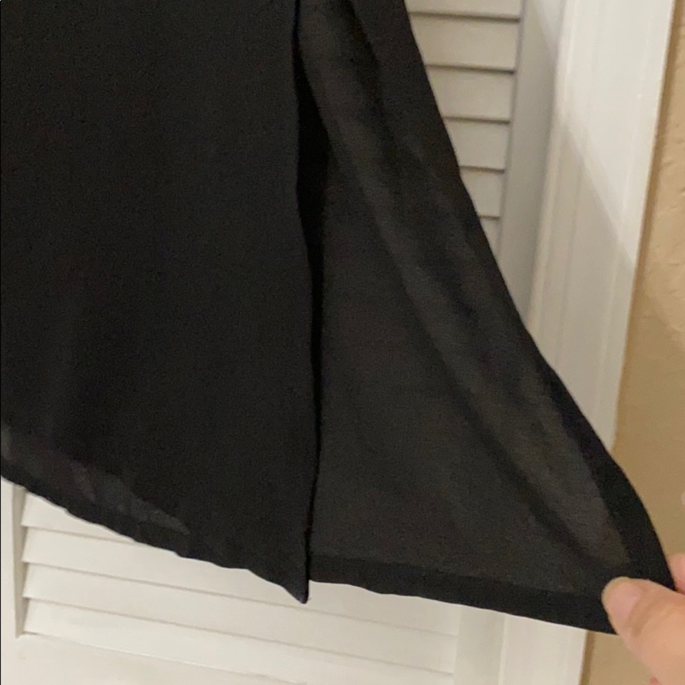 Beaded Black Long Tunic Blouse - image 5